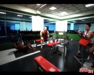 Futa3DX – Futa Babe Gets DP’D Hard At The Gym